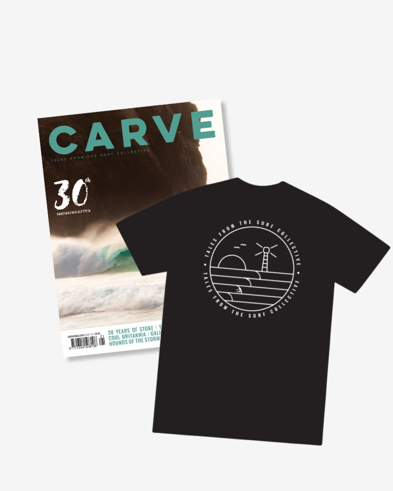 CARVE Magazine Annual Subscription + The Surf Collective Tee