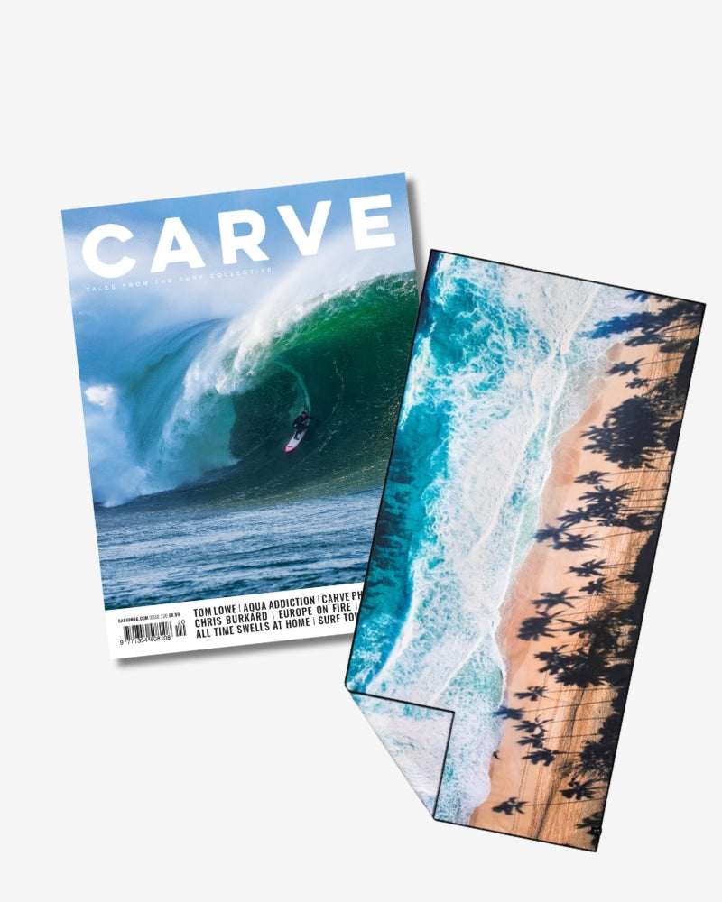 CARVE Magazine Annual Subscription + Cast Microfibre Travel Towel