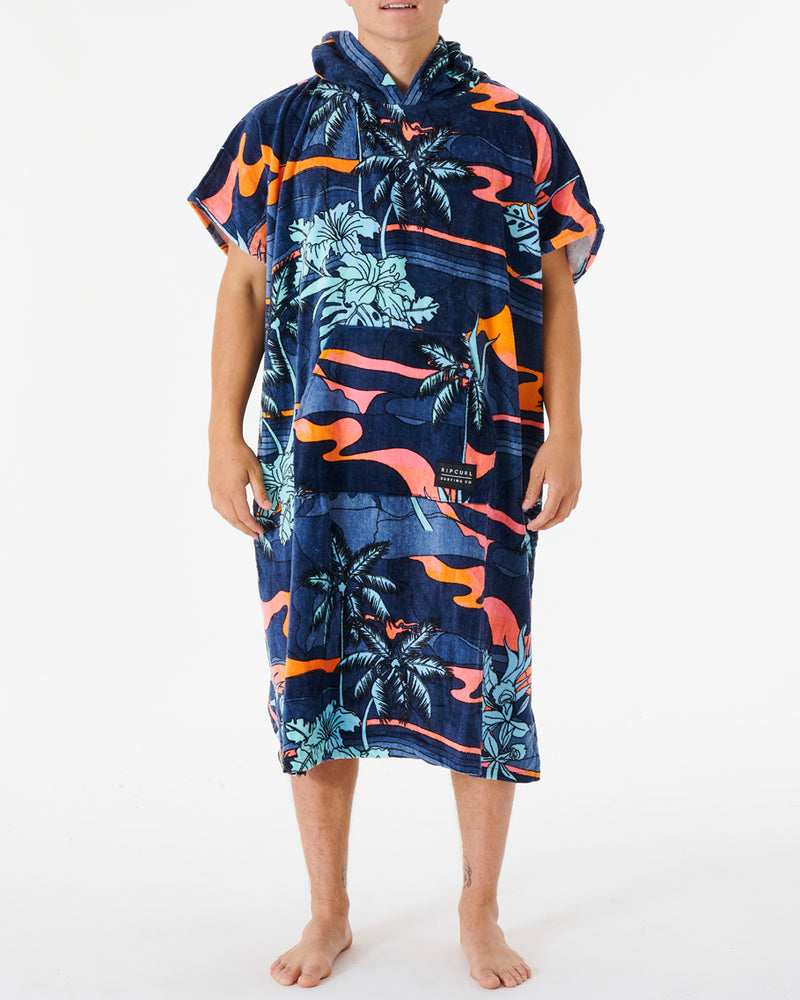 Rip Curl Combo Print Hooded Poncho