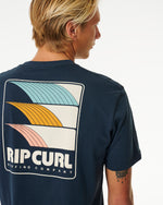Rip Curl Surf Revival Line Up Tee in Dark Navy