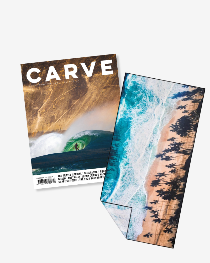 CARVE Magazine Subscription + Cast Microfibre Travel Towel