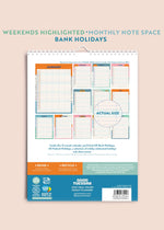 2026 Tidal Waves Family Wall Planner