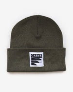 Carve Sunset Sessions Knit Beanie in Olive