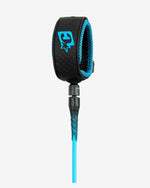 Creatures Reliance Pro 6' Surf Leash in Cyan/Black